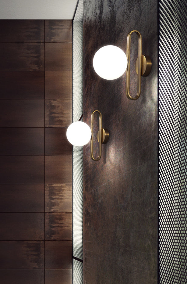 1 application murale de nuance en verre clair de style nordique