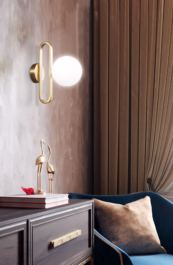 1 application murale de nuance en verre clair de style nordique