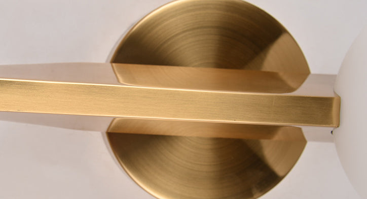 Nordic Postmodern Metal Wall Sconce Light 1 Head Glass Ball Sconce Light for Bedroom