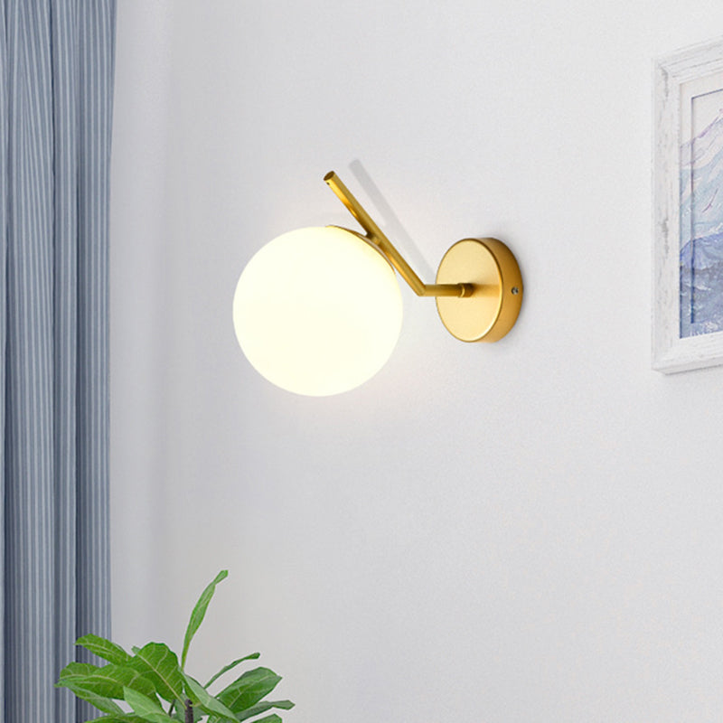 Sump a sfera leggera Sfonce lampada a fochea in metallo Sconcetto lampada per capezzale per letto