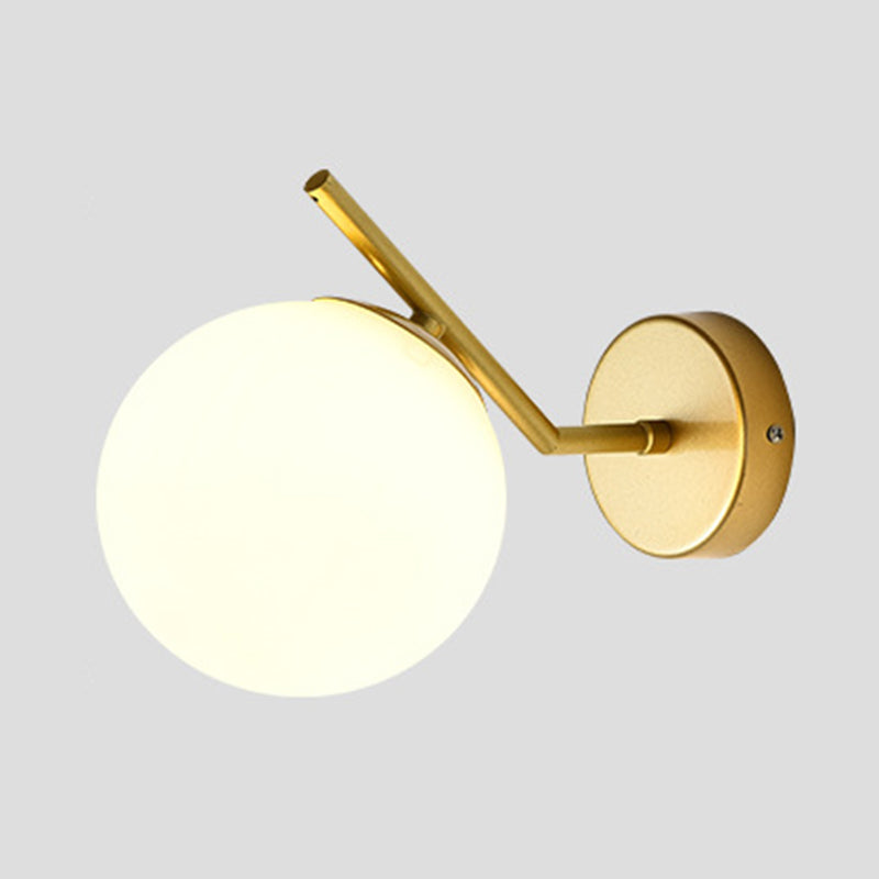 Sump a sfera leggera Sfonce lampada a fochea in metallo Sconcetto lampada per capezzale per letto