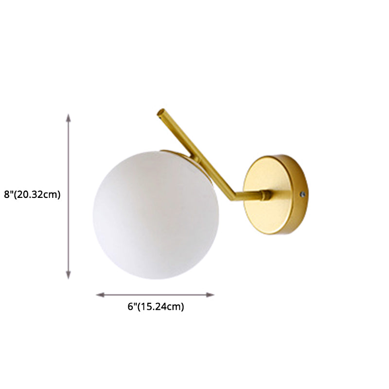 Sump a sfera leggera Sfonce lampada a fochea in metallo Sconcetto lampada per capezzale per letto