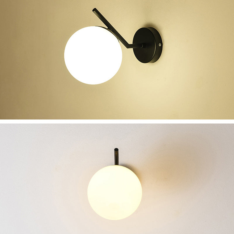 Sump a sfera leggera Sfonce lampada a fochea in metallo Sconcetto lampada per capezzale per letto