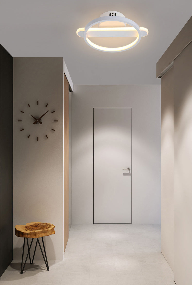 1 lumière du cercle de cercle Light Light Metal Mur de style moderne pour le chevet de l'hôtel