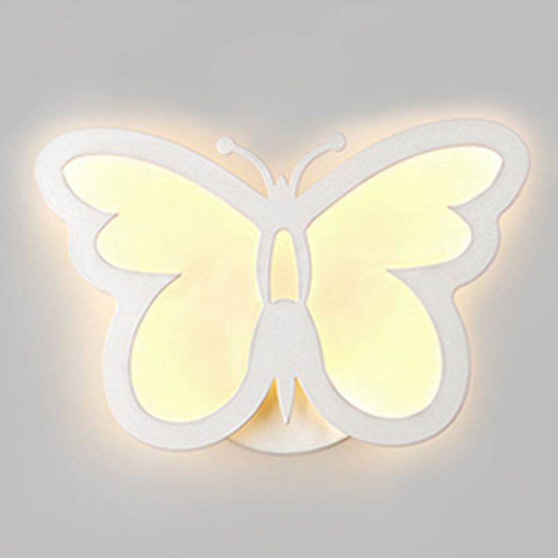 Creative Butterfly Sconce Light Fixture Modern Acrylic Wall Sconce Light for Bedroom