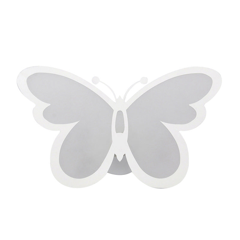 Creative Butterfly Sconce Light Fixture Modern Acrylic Wall Sconce Light for Bedroom