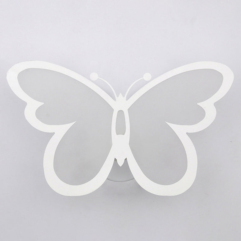 Creative Butterfly Sconce Light Fixture Modern Acrylic Wall Sconce Light for Bedroom