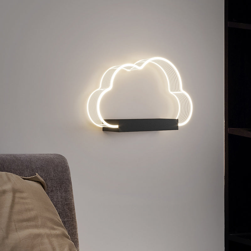 Lampada da parete a LED del letto Lampone Nordic Simple Wall Sconce per bambini Soggiorno