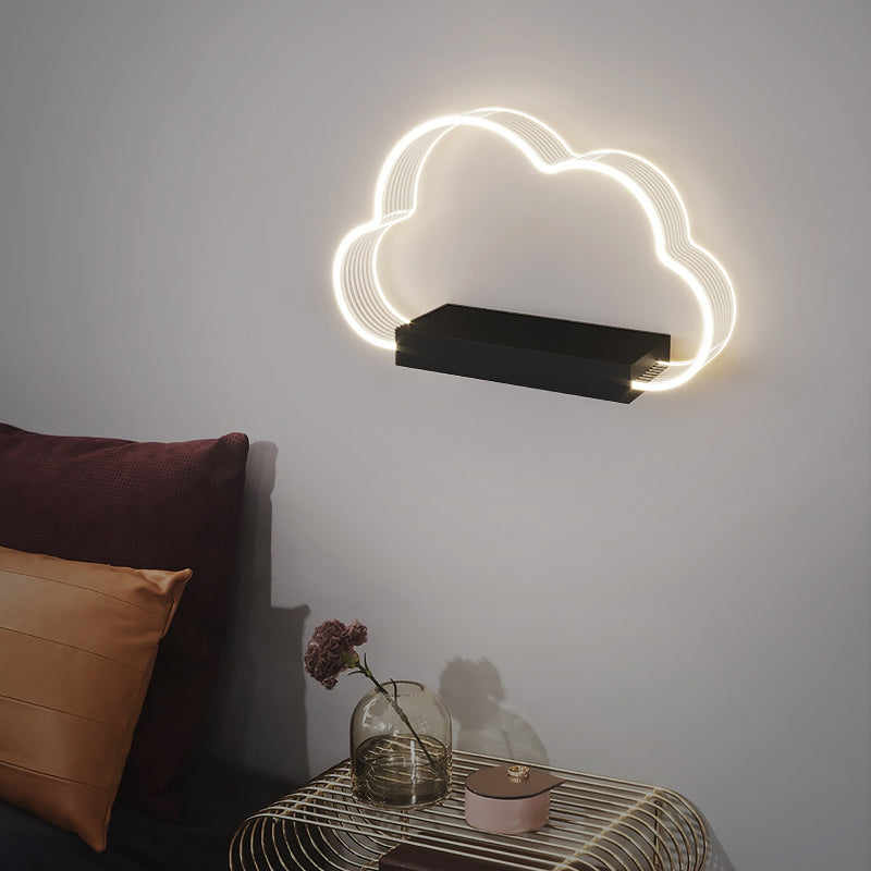 Lampada da parete a LED del letto Lampone Nordic Simple Wall Sconce per bambini Soggiorno