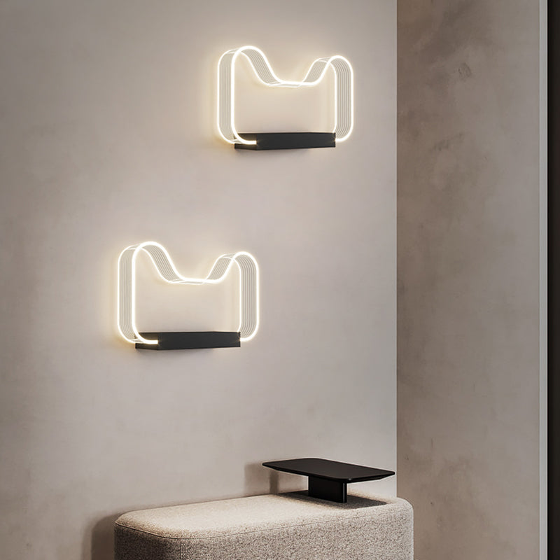 Lampada da parete a LED del letto Lampone Nordic Simple Wall Sconce per bambini Soggiorno