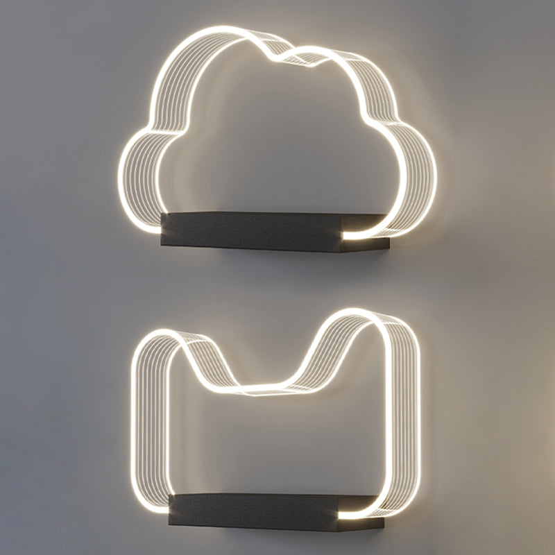 Lampada da parete a LED del letto Lampone Nordic Simple Wall Sconce per bambini Soggiorno