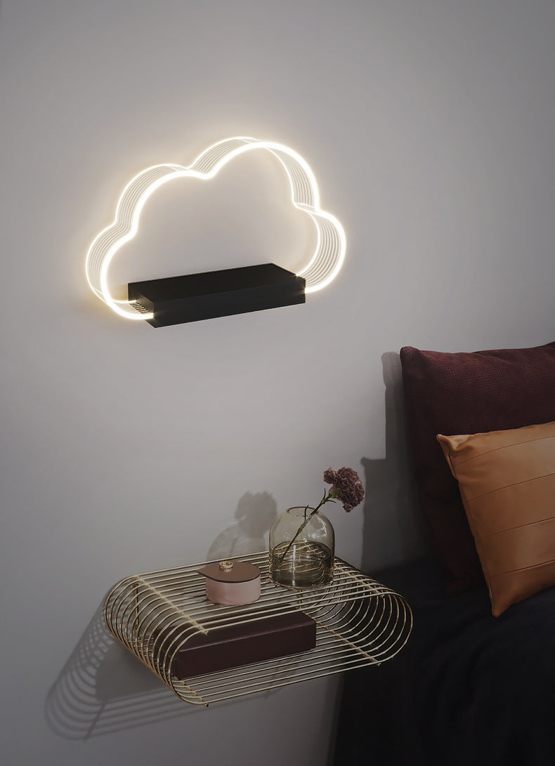 Lampada da parete a LED del letto Lampone Nordic Simple Wall Sconce per bambini Soggiorno
