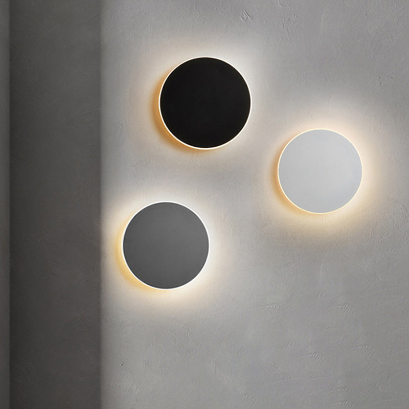 LED Atmosphere Wall Mount Lamp Minimalism Circle Shape Sconce Light for Bedroom Living Room