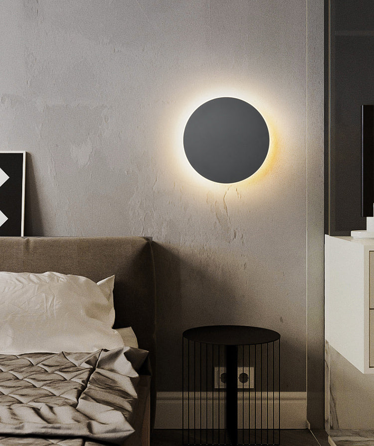 LED Atmosphere Wall Mount Lamp Minimalism Circle Shape Sconce Light for Bedroom Living Room