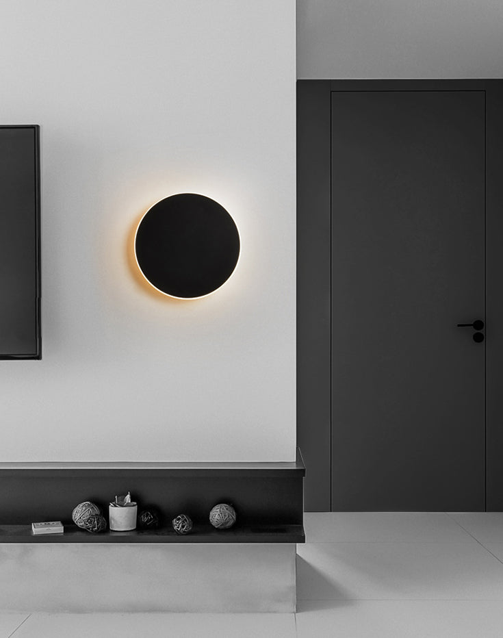 LED Atmosphere Wall Mount Lamp Minimalism Circle Shape Sconce Light for Bedroom Living Room