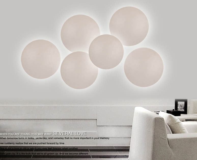 Apparecchi di illuminazione a parete per eclissi solare creativa per soggiorno per soggiorno per soggiorno