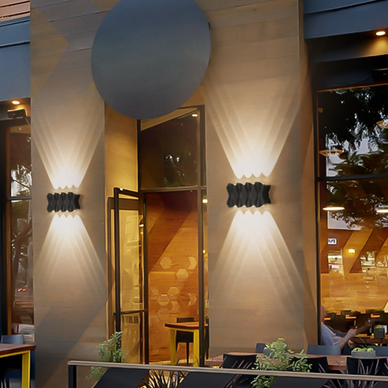 LED Outdoor Wall Mounted Light Modern Minimalism Waterproof Sconce Light for Doorway Courtyard