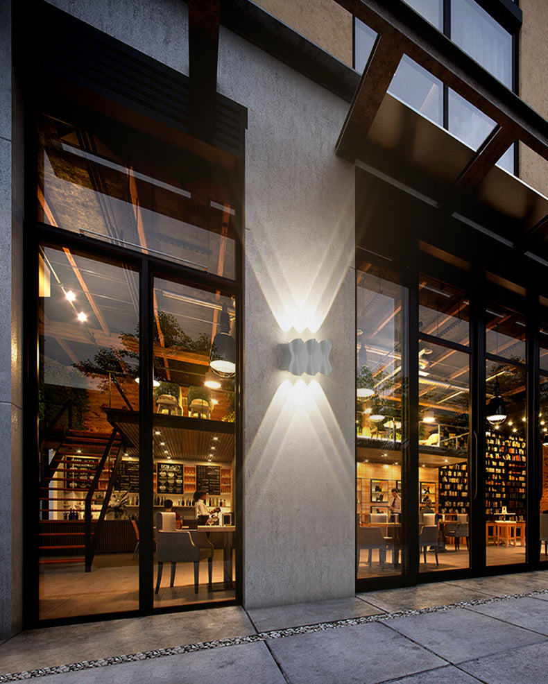 LED Outdoor Wall Mounted Light Modern Minimalism Waterproof Sconce Light for Doorway Courtyard