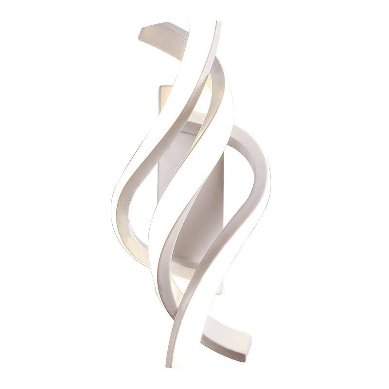LED Minimalist Wall Sconce Light Creative Twist Shape Wall Light for Bedside