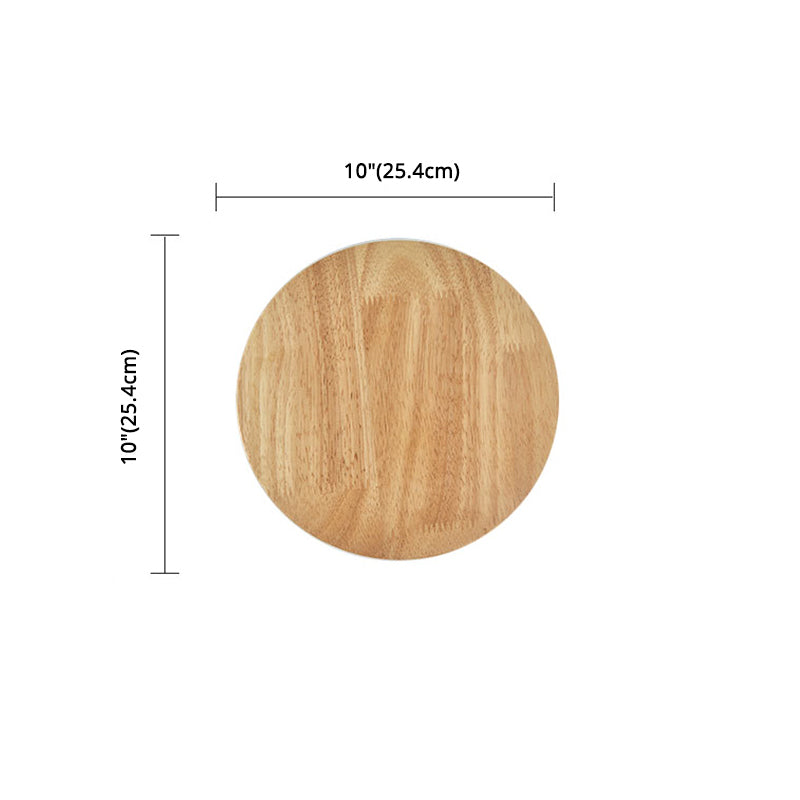 Chinese Style Wooden Wall Lamp Minimalism LED Wall Mount Light for Bedroom Living Room