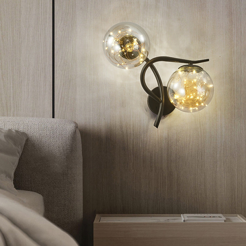 Creative Star Wall Mount Light 2 lumières de style atmosphère de style atmosphère Lumière pour la chambre