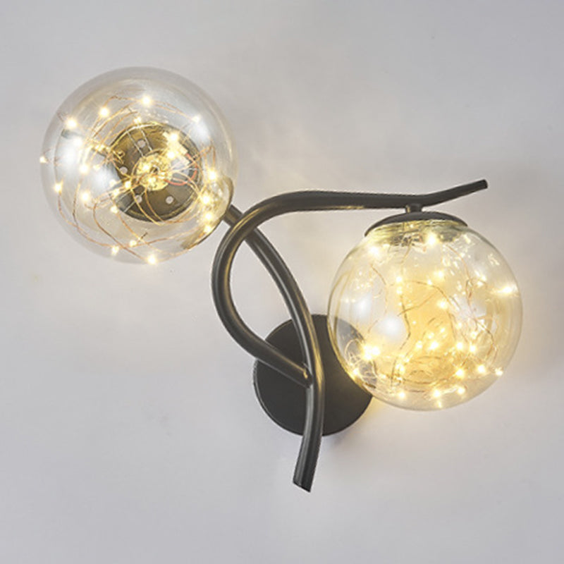 Creative Star Wall Mount Light 2 lumières de style atmosphère de style atmosphère Lumière pour la chambre