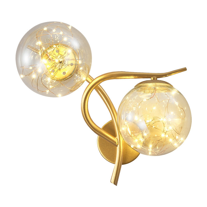 Creative Star Wall Mount Light 2 lumières de style atmosphère de style atmosphère Lumière pour la chambre