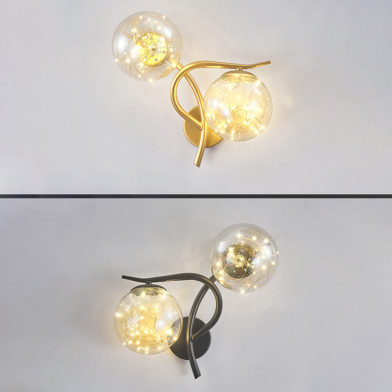 Creative Star Wall Mount Light 2 lumières de style atmosphère de style atmosphère Lumière pour la chambre