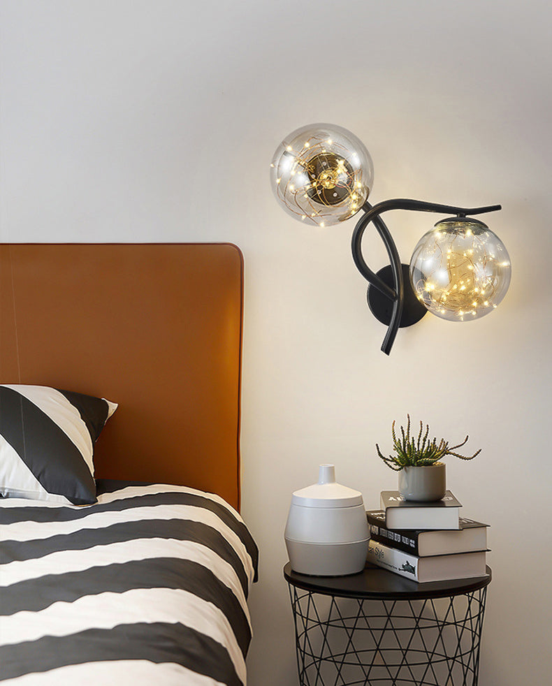 Creative Star Wall Mount Light 2 lumières de style atmosphère de style atmosphère Lumière pour la chambre