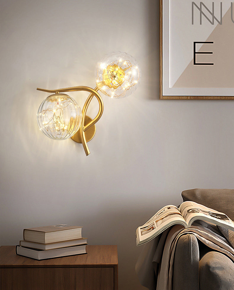 Creative Star Wall Mount Light 2 lumières de style atmosphère de style atmosphère Lumière pour la chambre