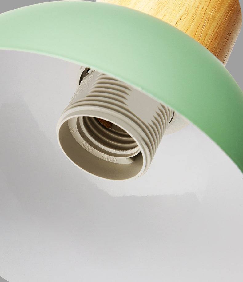 Lámpara de montaje de pared de decoración de macarrones 1 cabezal de estilo nórdico de estilo de estilo para el corredor de cabecera