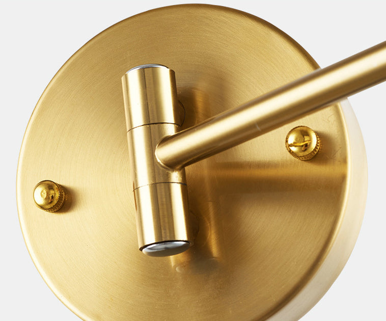 Swing Arm Metal Wall Sconce Light Nordic Cylinder Shade Sconce Light for Bedroom