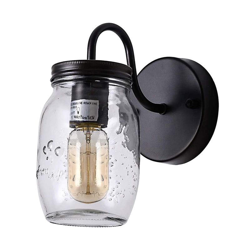 Industrielles Schwanenhalsstiel -Leuchten -Licht -Eingangs -Jar -Wandlampe für Korridor