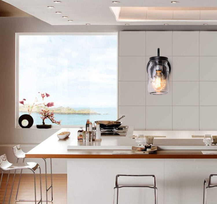 Industrielles Schwanenhalsstiel -Leuchten -Licht -Eingangs -Jar -Wandlampe für Korridor