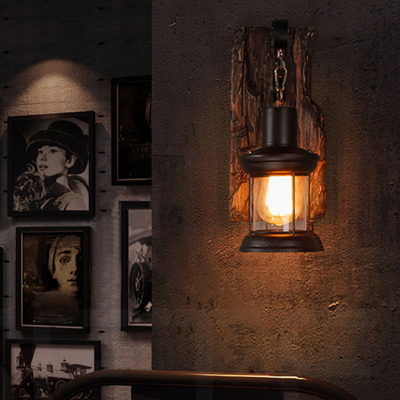 Vintage Retro Style Wall Lamp Single Light Suspended Cage Wall Lighting for Bar