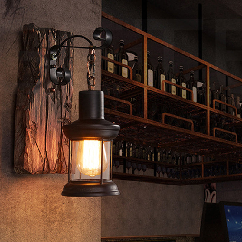 Vintage Retro Style Wall Lamp Single Light Suspended Cage Wall Lighting for Bar
