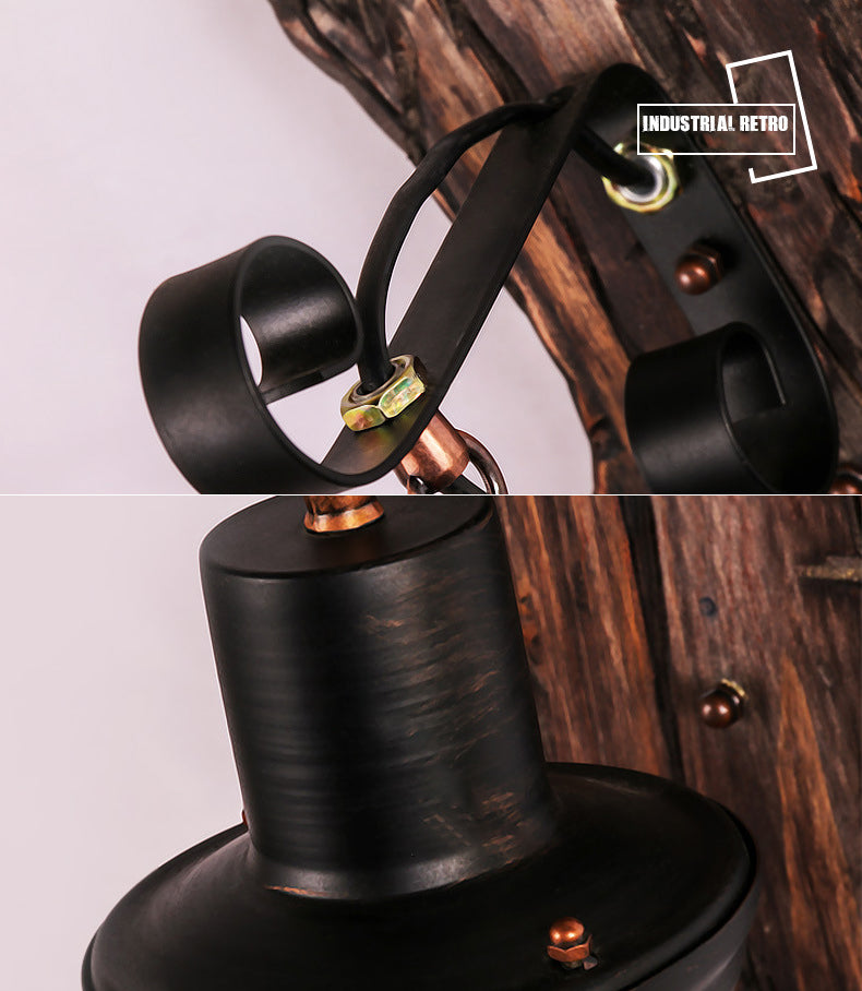 Vintage Retro Style Wall Lamp Single Light Suspended Cage Wall Lighting for Bar
