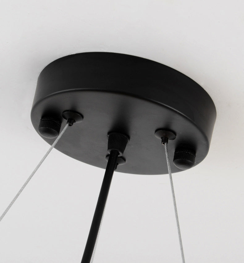 Contemporary Circular Chandelier Lights Glass Pendant Ceiling Lights for Living Room