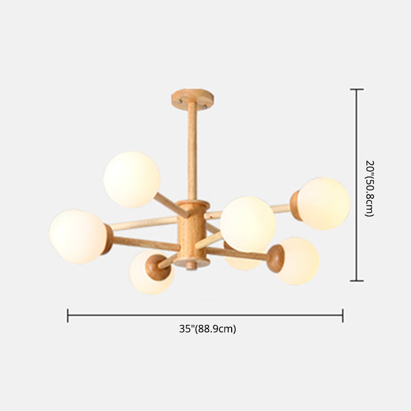 Simplicidad moderna Sphere Chandelier Lights Lights Lights Lights Pends Pends para sala de estar