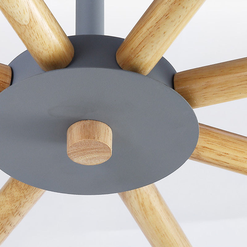 Contemporary Cone Chandelier Pendant Light Metallic Hanging Light Fixtures for Bedroom