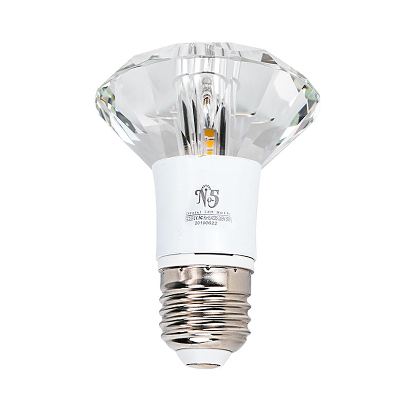 Moderne, schlichte Kristall-Deckenleuchte, rautenförmige Mini-Unterputzleuchte mit Metallbaldachin für Flur, Gang