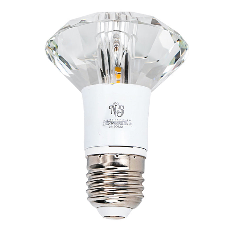 Moderne, schlichte Kristall-Deckenleuchte, rautenförmige Mini-Unterputzleuchte mit Metallbaldachin für Flur, Gang