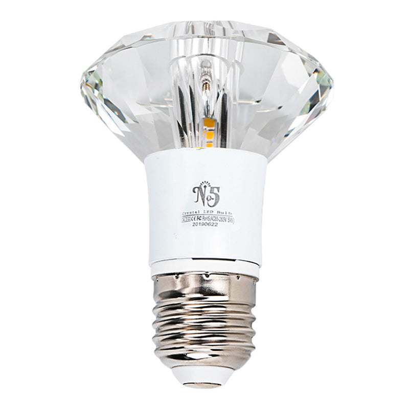 Moderne, schlichte Kristall-Deckenleuchte, rautenförmige Mini-Unterputzleuchte mit Metallbaldachin für Flur, Gang