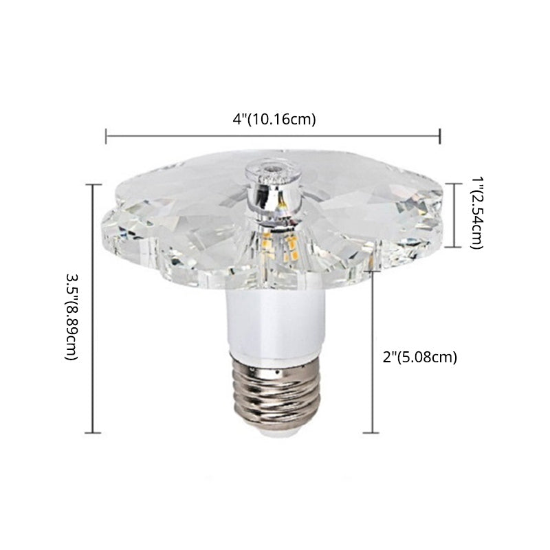 3.9 Zoll breite Mini Kristall Deckenleuchte Moderne Einfachheitsblume geformte Beleuchtungs-Befestigung für Schlafzimmer mit Metallüberdachung