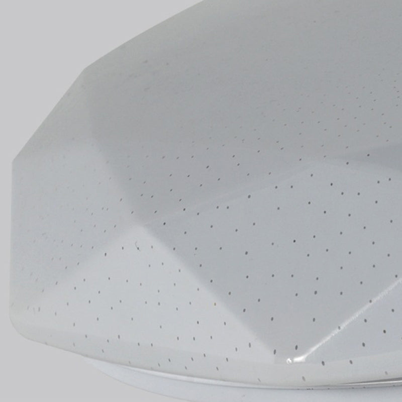 Starry Sky Design Ceiling LED Lighting Fixture White Acrylic Shade Semi Flush Mount Lamp for Living Room