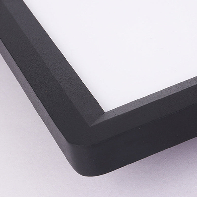 Zwarte rand vierkant LED plafond licht modernisme woonkamer flush licht met witte acryl schaduw