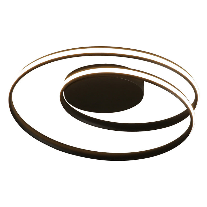 Aluminiumlegierung Nordische Kreise Deckenleuchte Minimalistische Leitung Design Wohnzimmer Flush-Berg-Beleuchtung