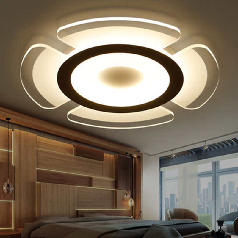 Simplicidad contemporánea LED TECHINE TODO ACRYLIC SHADE CREATIVO FIJA DE ILUMBACIÓN DE MONTAJE DE MONTAJE DE MONTAJE