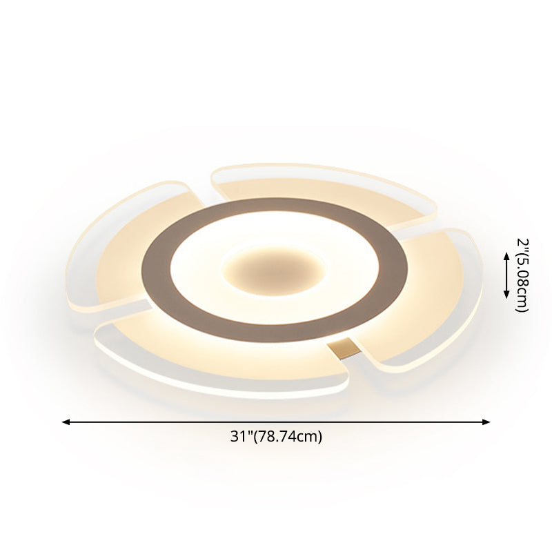 Simplicidad contemporánea LED TECHINE TODO ACRYLIC SHADE CREATIVO FIJA DE ILUMBACIÓN DE MONTAJE DE MONTAJE DE MONTAJE