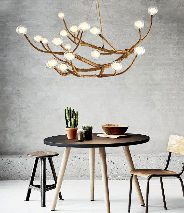 Lampadino Creative Creative Creative Contemporary Light Lights Aibeli del soffitto in vetro chiaro per la caffetteria